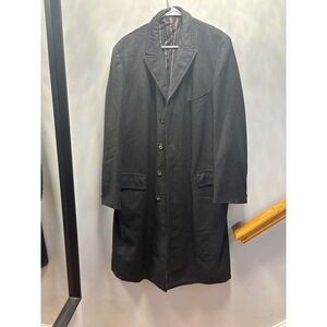 Chipp Overcoat Mens Charcoal Gray Wool Blend Ivy League New York New Haven